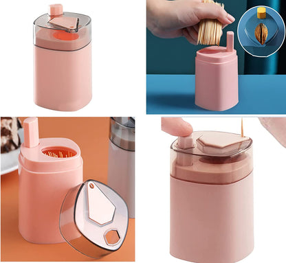 5362 Toothpick Holder Dispenser Pop-up Automatic Toothpick Dispenser Toothpick Storage Box