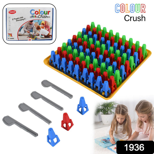 1936 Plastic Color Crush Game Board A Puzzle Game Challenges Educational Board Games Game For Kids  Adults Birthdaygift(1 Set)