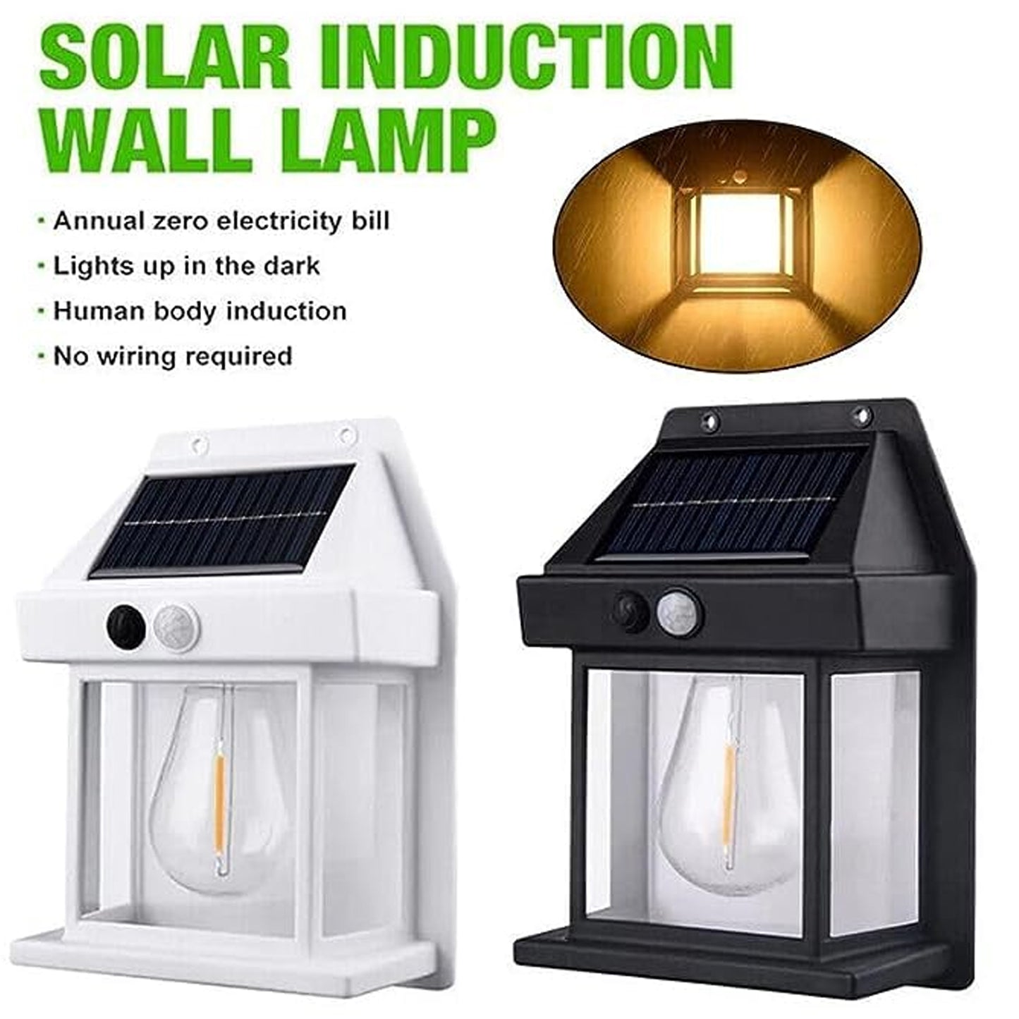 9428 Solar Wall Lights  Lamp Outdoor Wireless Dusk To Dawn Porch Lights Fixture Solar Wall Lantern With 3 Modes  Motion Sensor Waterproof Exterior Lighting With Clear Panel (1 Pc )