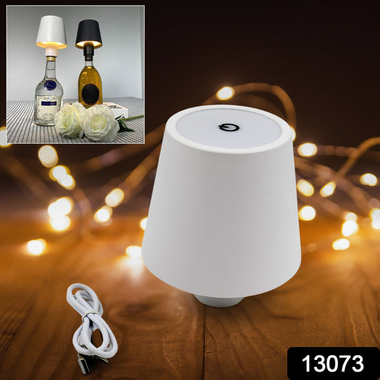 13073 Led Dimmable Bottle Lamp 3 Color Temperature Wireless Table Lamp For Indoor And Outdoor Usb Rechargeable Bottle Lamp For Family Restaurant  Bar (1 Pc)