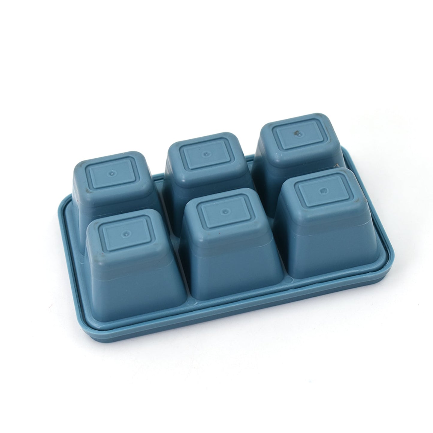 4741 6 Grid Silicone Ice Tray Used In All Kinds Of Places Like Household Kitchens For Making Ice From Water And Various Things And All.