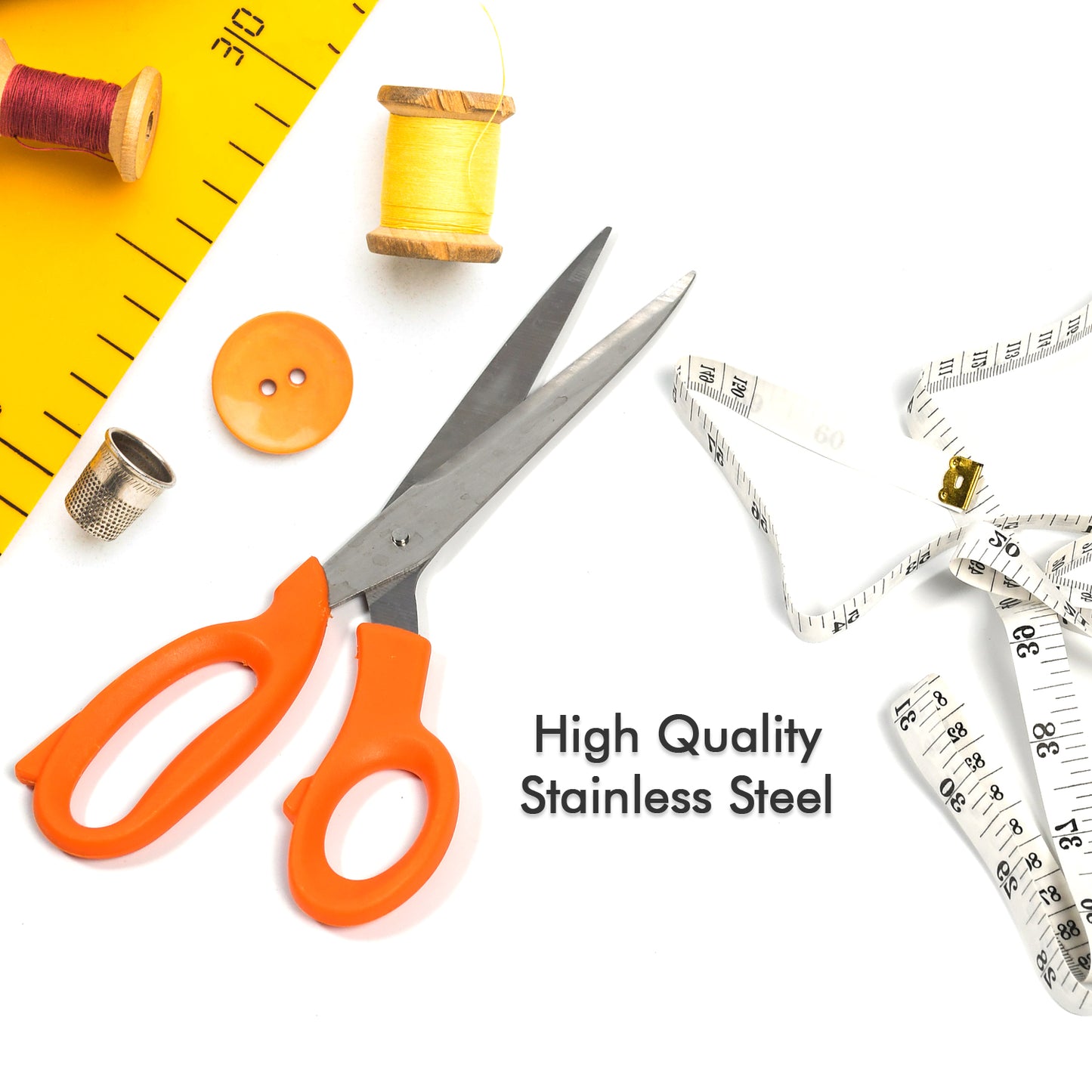 4078 Tailor Scissors And Measuring Tape High Quality Scissor With Flexible Measuring Tape For Tailor  Home Use Scissor