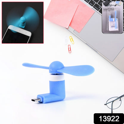 Micro  Android Usb Mini Fan Flexible Usb Fan (1 Pc  With Card Packing)