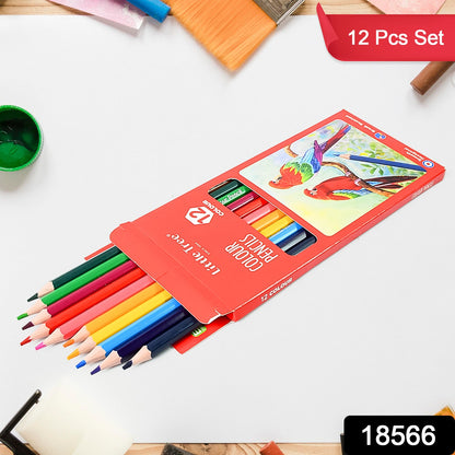 Art Drawing  Wooden Pencils Color (12 Pcs Set)