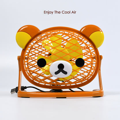 7714  Teddy Bear Portable Fan Adjustable Usb Fan Suitable For Home  Office  Car  Multi Use Fan (Battery Not Include)