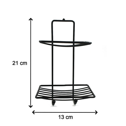 1725 2 Layer Ss Soap Rack Used In All Kinds Of Places Household And Bathroom Purposes For Holding Soaps.