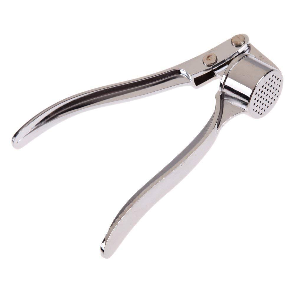 3042 Stainless Steel Garlic Press Crushercrushersqueezermasherand Lemon Juicer