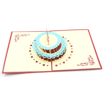 3d Paper Wish Card High Quality Paper Card All Design Card Good Wishing Card (All 3d Card  Birthday Greeting Cards Wedding Day Gift Card Merry Christmas Card (1 Pc)