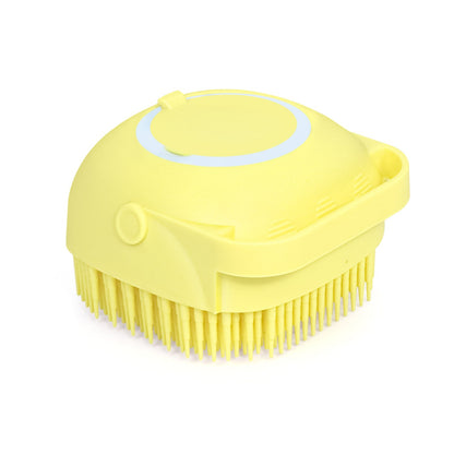 1348b Silicone Massage Bath Body Brush With Shampoo Dispenser