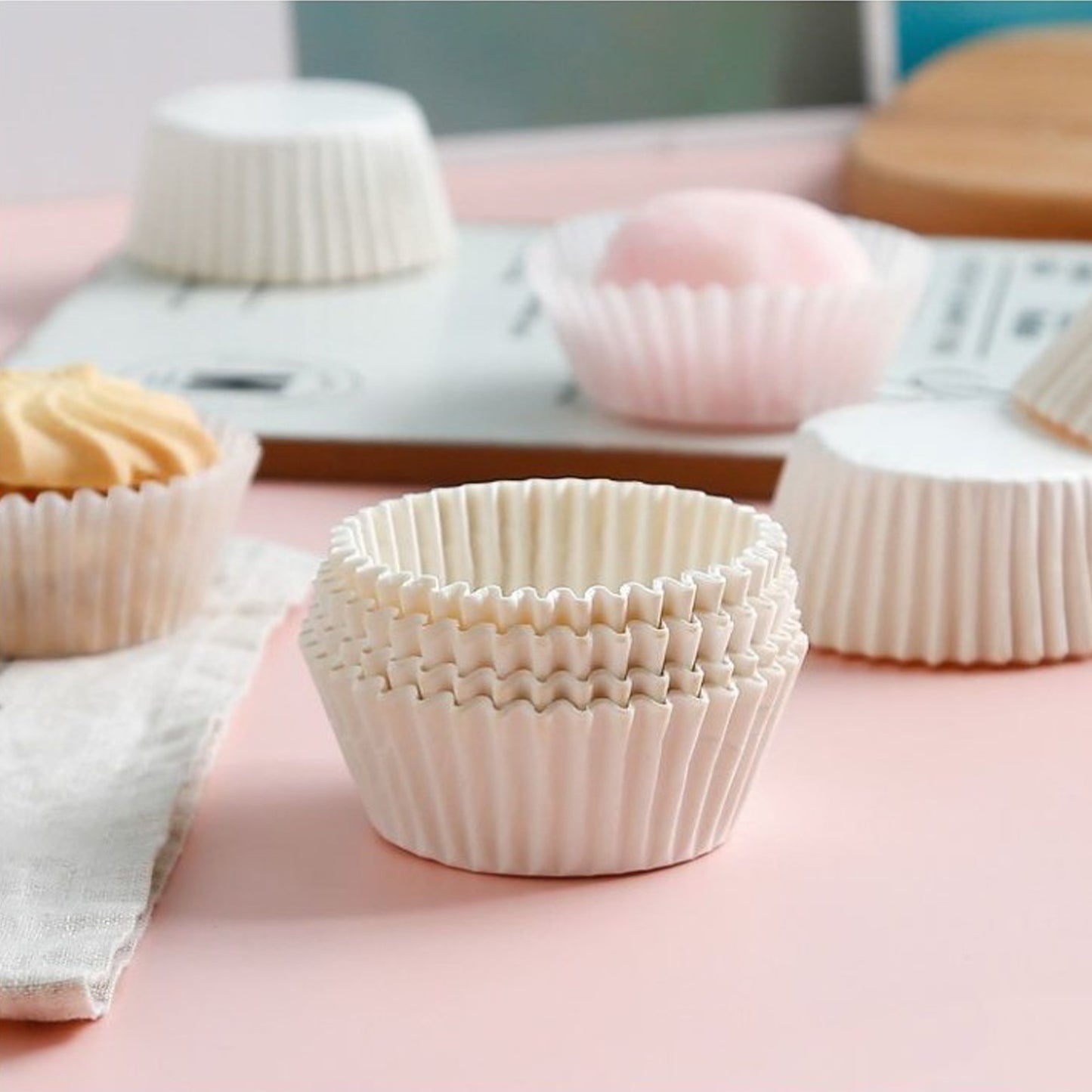 5869 Muffin Cases Paper Mini Paper Cupcake Liners 1 Inches Baking Cups Wrapper Muffin Paper Cups For Holiday Baby Shower Birthday Party Weddings (Approx 800pc Set)