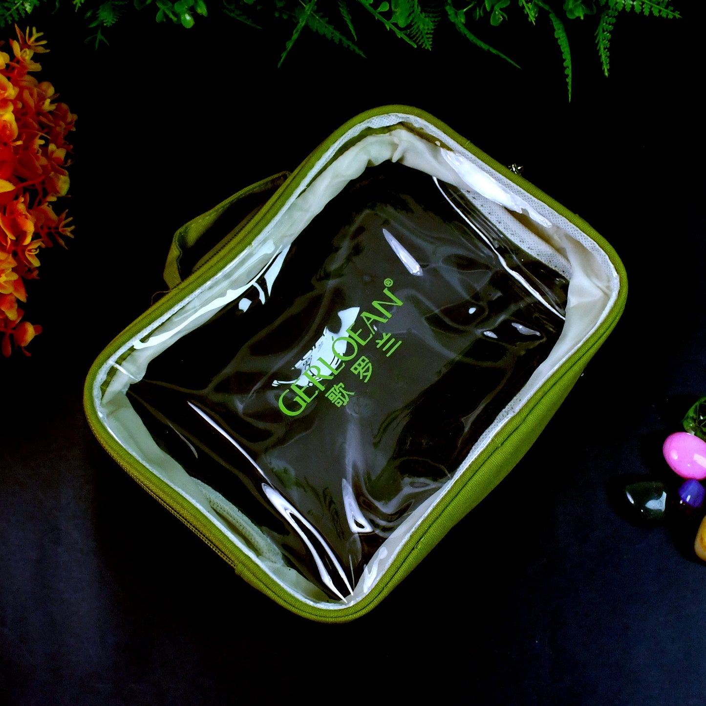 Transparent Zipper Closing Pouch (1 Pc  Big)