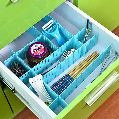 4146 Storage Box Drawer Organizer Drawer Cupboard Divider  Grid Closet Sorting Partition  Plastic Strips Separators Box Organizer (4 Pc Set )