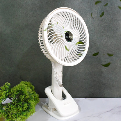 Multifunctional Usb Desk Fan Clipped Fan (1 Pc  With Brown Box)