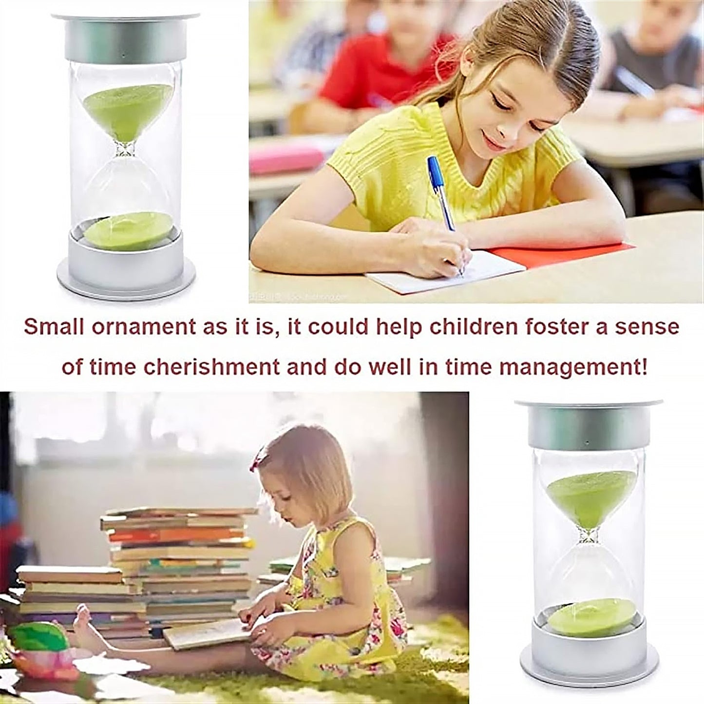 17550 Sand Timer Hourglass Timer 45 Minutes Sand Timer For Kids Teachers Games Classroom (30 Min-green) Time Management Tool (Color  Green Time  30 Min)