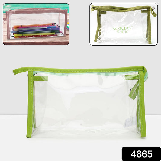 Transparent Zipper Closing Pouch (1 Pc)