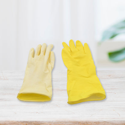 0679 Multipurpose Rubber Reusable Cleaning Gloves Reusable Rubber Hand Gloves I Latex Safety Gloves I For Washing I Cleaning Kitchen I Gardening I Sanitation I Wet And Dry Use Gloves (1 Pair)