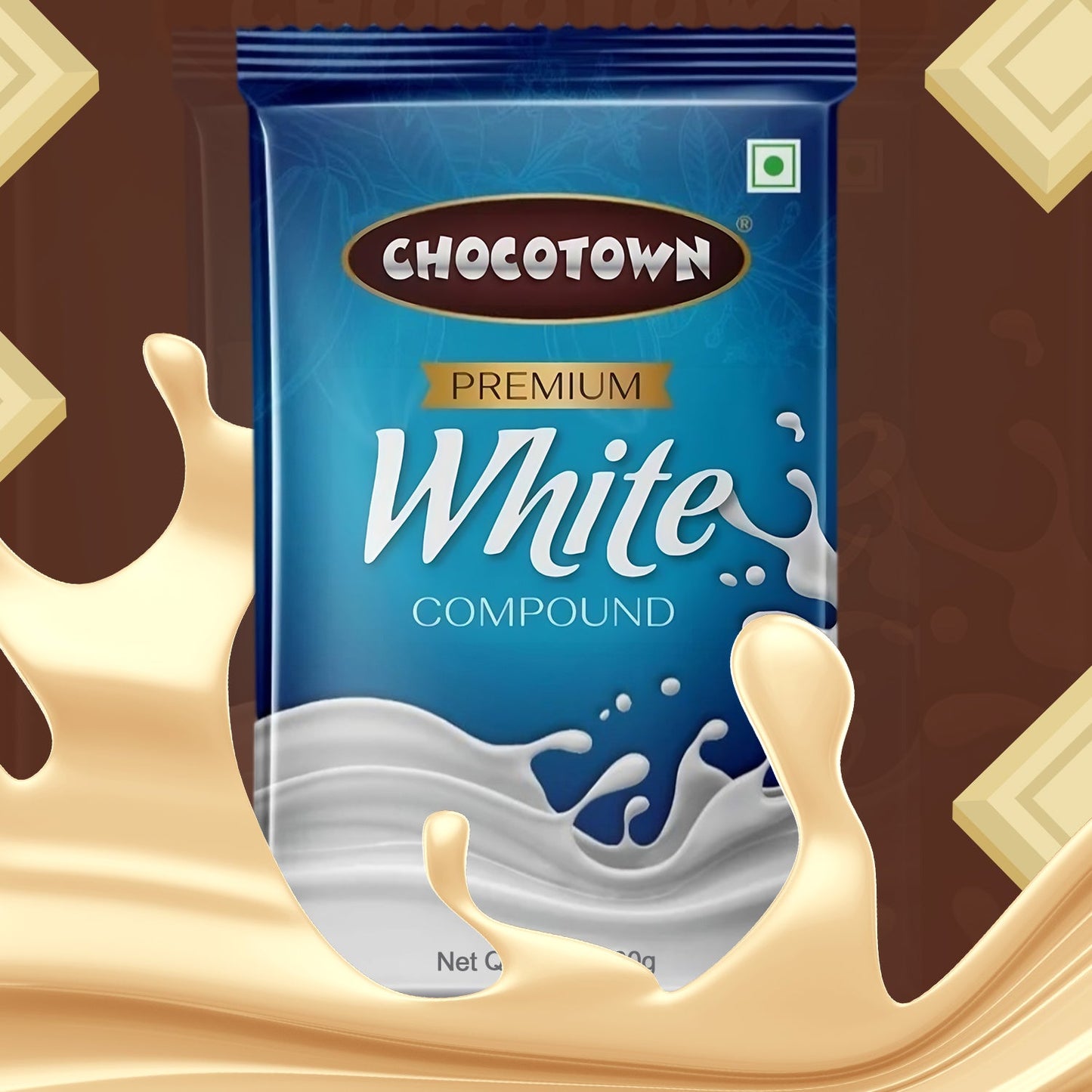 Chocotown Premium White Choco Compound Slab 500gm