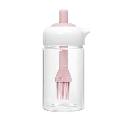 Oil Dispenser With Silicone Oil Brush (1 Pc  With Brush  250 Ml Approx)