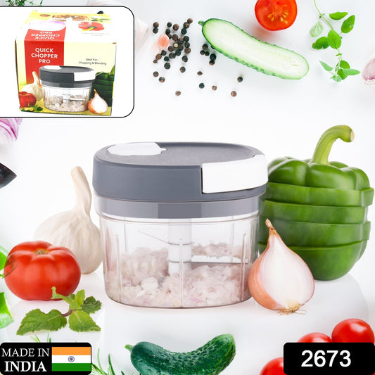 2673 Handy Chopper And Slicer Used Widely For Chopping And Slicing Of Fruits Vegetables Cheese Etc. Including All Kitchen Purposes