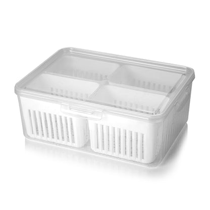 Fridge Storage Boxes Freezer Storage Containers Container For Kitchen Storage Set Storage In Kitchen Vegetable Storage Draining Crisper Refrigerator Food Box (1 Pc)