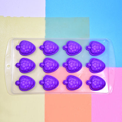 Silicone Mold Ice Cube Tray Creative Sweet Multi Type Ice Tray Buckets Ice Cube Trays Multi Fruit Shape Ice Tray (1 Pc)