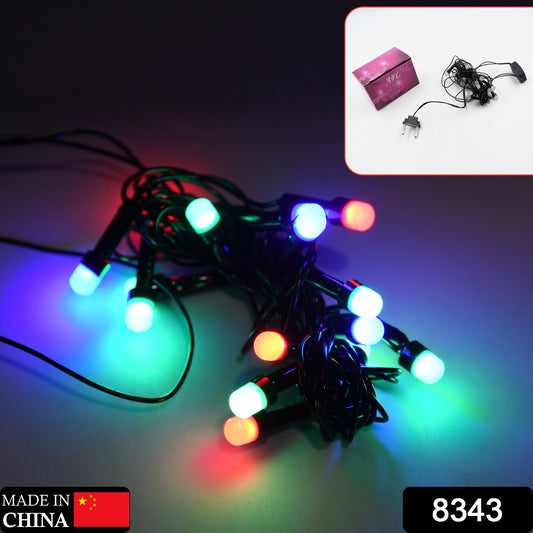 8343 3mtr Home Decoration Diwali  Wedding Led Christmas String Light Indoor And Outdoor Light Festival Decoration Led String Light Multi-color Light 1.4mm (15l 3 Mtr)