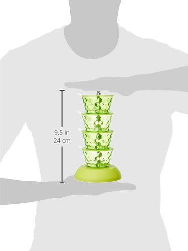 2141 4 In 1 Multipurpose 360 Degree Rotating Pickle Rack Container For Kitchen