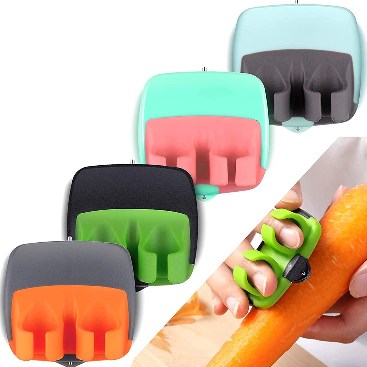 2262 Hand Palm Peeler Fruit Hand Vegetable Peeler Potato With Rubber Finger Grip Kitchen Cooking Tool Cucumber