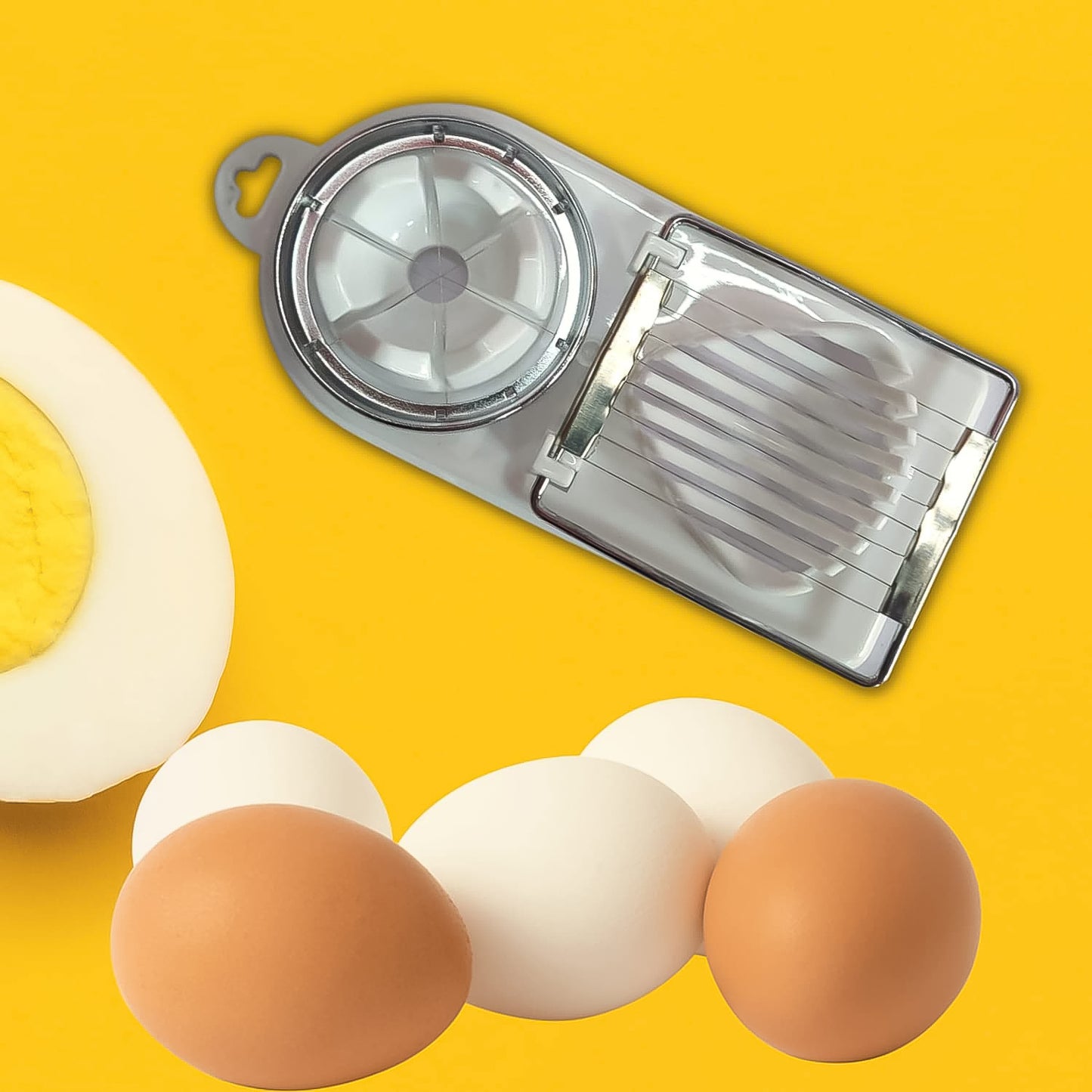 2 In 1 Egg Slicer Egg Cutter For Hard Boiled Eggs