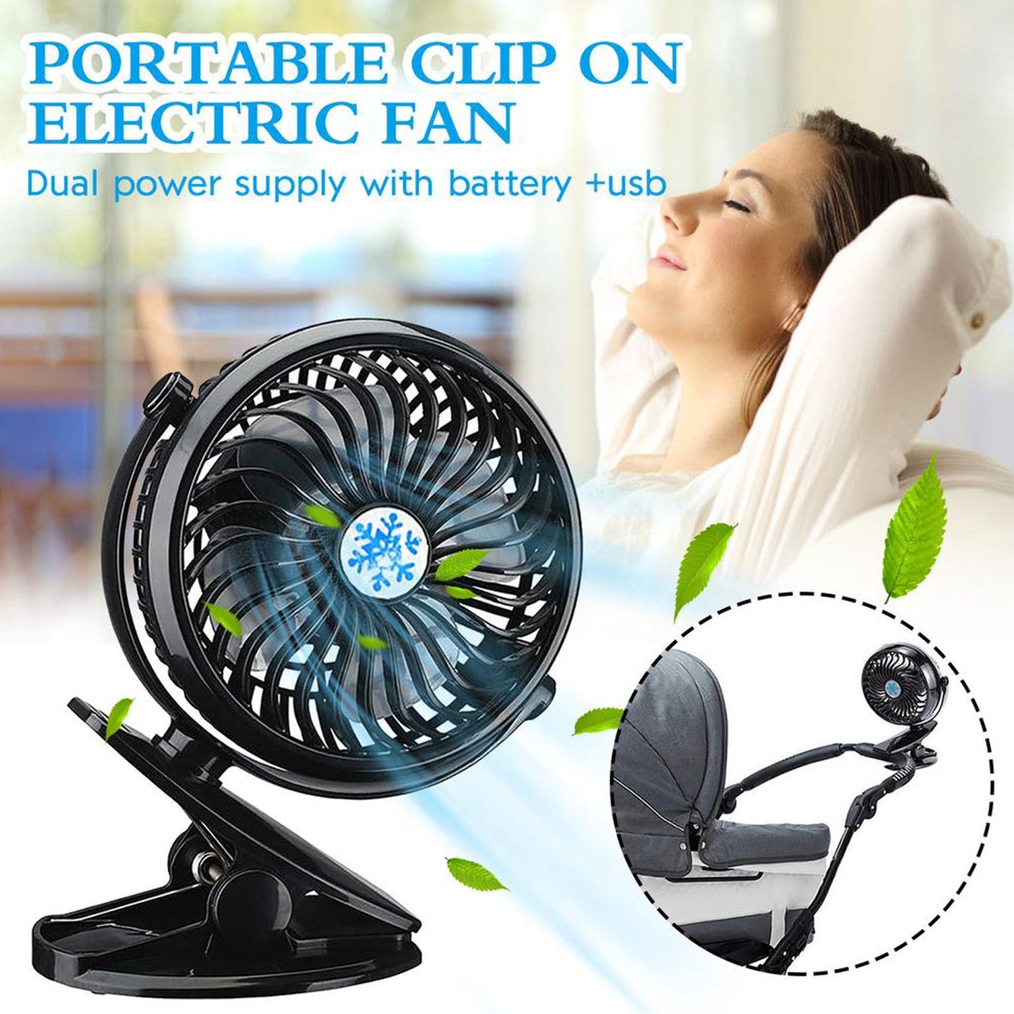 4824 Mini Usb Clip Fan Widely Used In Summers For Cool Down Rooms And Body Purposes. (Battery Not Include)