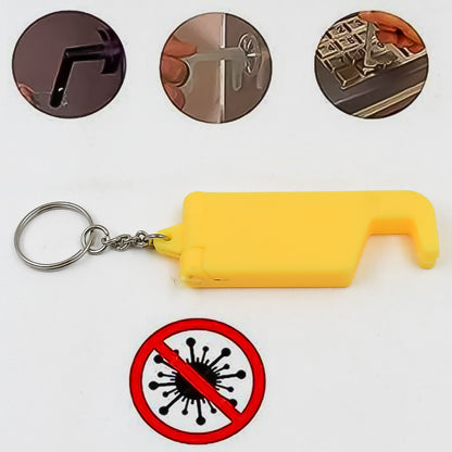 2 In 1 Plastic Keychain With Mobile Stand  Phone Holder (100 Pcs Set  Multicolor)