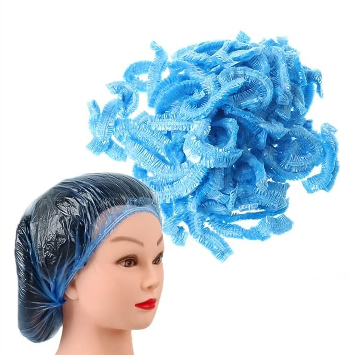 Shower Cap Waterproof Disposable Shower Cap 100 Pieces