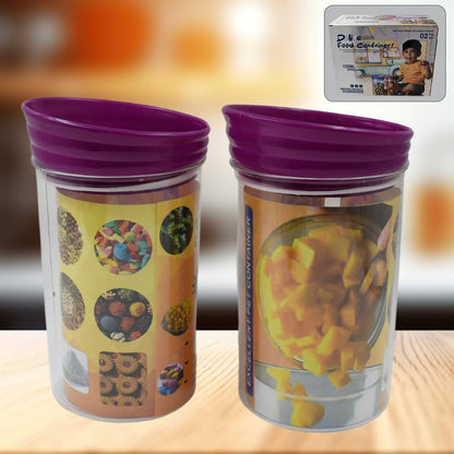 Plastic Premium Quality Kitchen Food Containers Set (1200ml Approx Set Of 2 Pc)