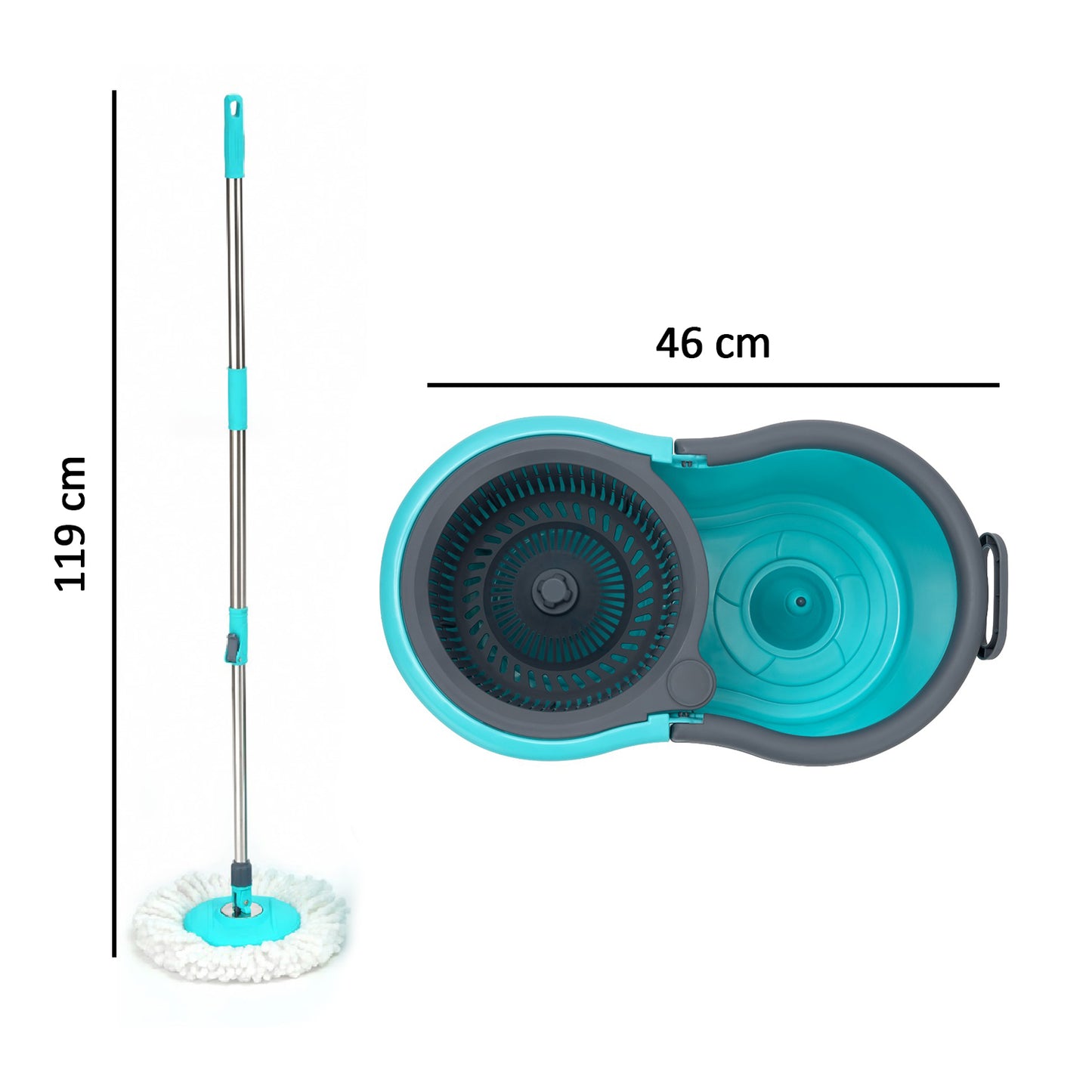 4941 Quick Spin Mop Plastic Spin Bucket Floor Cleaning Easy Wheels  Big Bucket Floor Cleaning Mop With Bucket