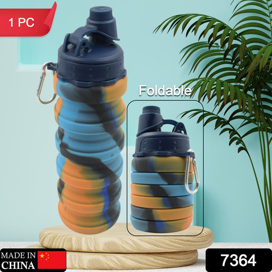 Foldable Water Bottle Bpa Free Fda Approved Food-grade Silicone Leak Proof Portable Sports Travel Water Bottle For Outdoor Gym Hiking (1 Pc  24 Cm Foldable)