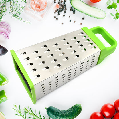 5585 Miracle 5 In 1 Multifunctional Stainless Steel 5in1 Cheese Grater With Handle Stainless Steel Material Food Grater For Carrot Cheese Panner Lemon Or Orange Peel And Other Vegetable  Fruit