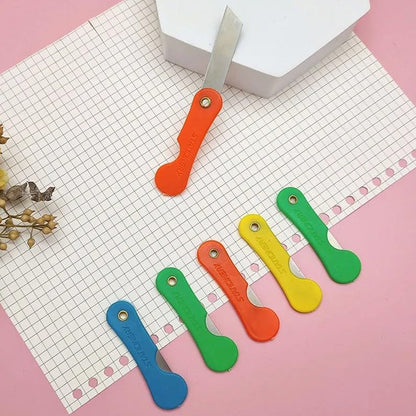 Multicolour Mini Paper Cutter Knife Pencil Knife (Pack Of 12)