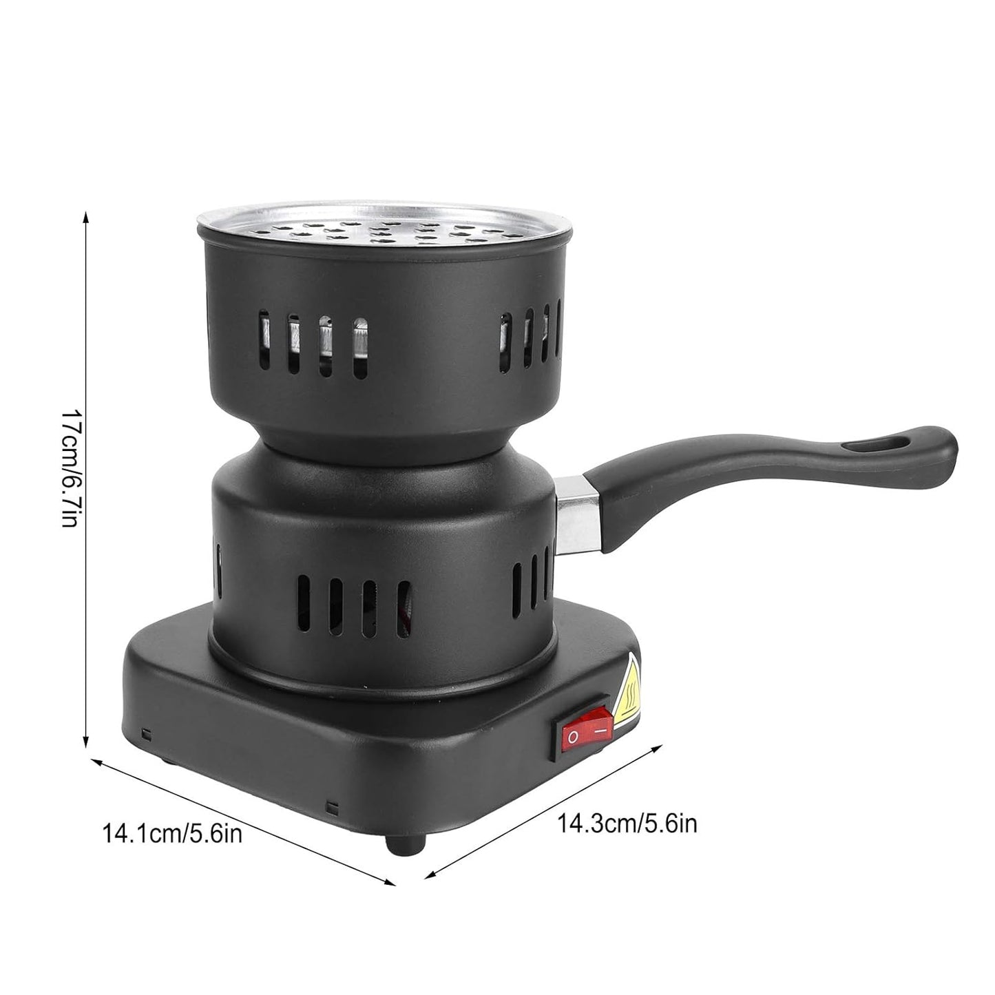 5815 Heating Stove Tubular Heating Stove Hot Plate Stove  Heatresistant Coating For Home Camping Cooking Mini Electric Tea Coffee Heater