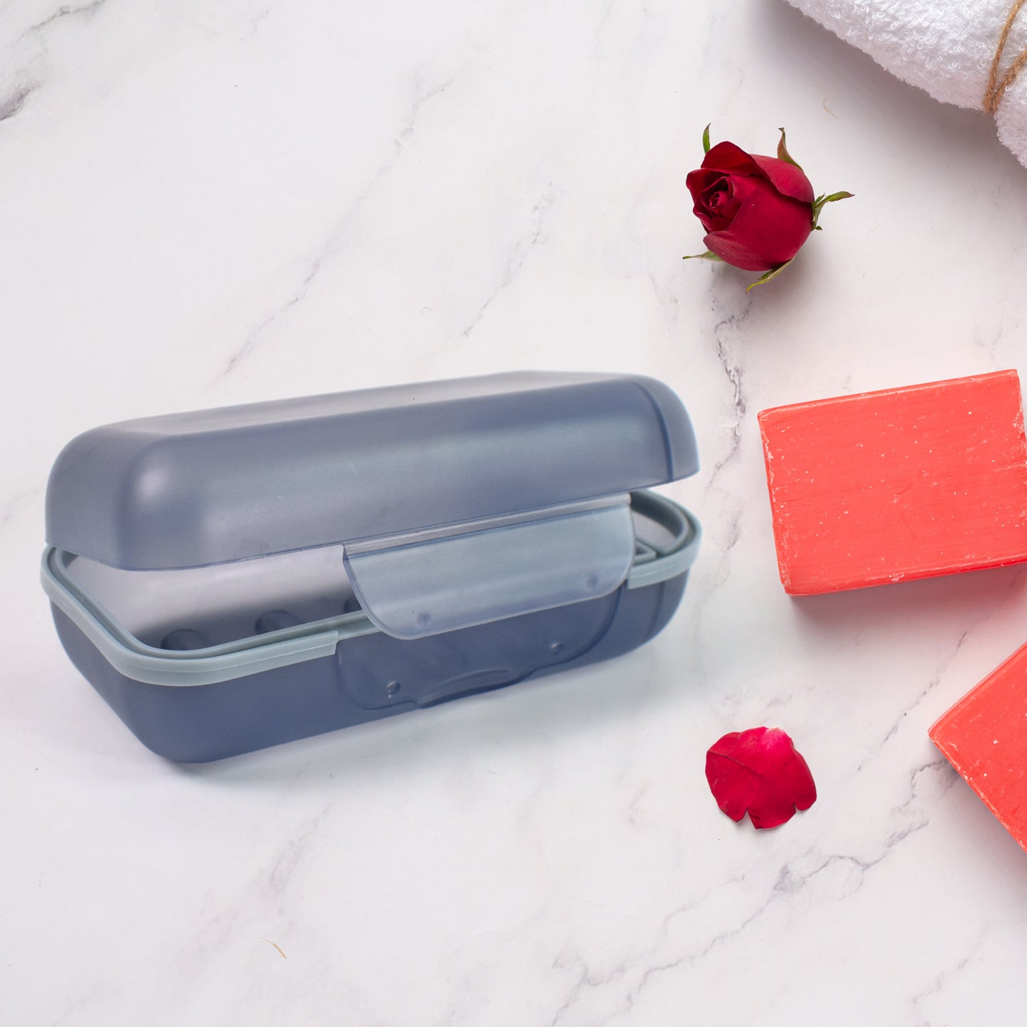 Travel Soap Container Soap Travel Case With Lid (1 Pc)