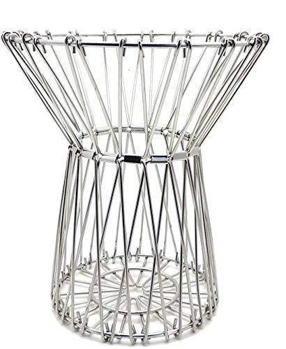 3040 Multipurpose Fruit Basket Stainless Steel Wire Bowl Foldable Basket For Vegetable  Fruits  Dining