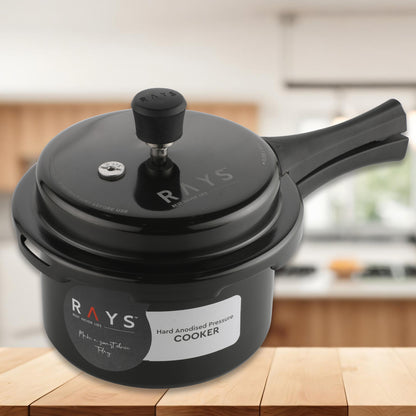 Aluminium Rays Black Beauty Pressure Cookers With Outer Lid (2.5 Litres)