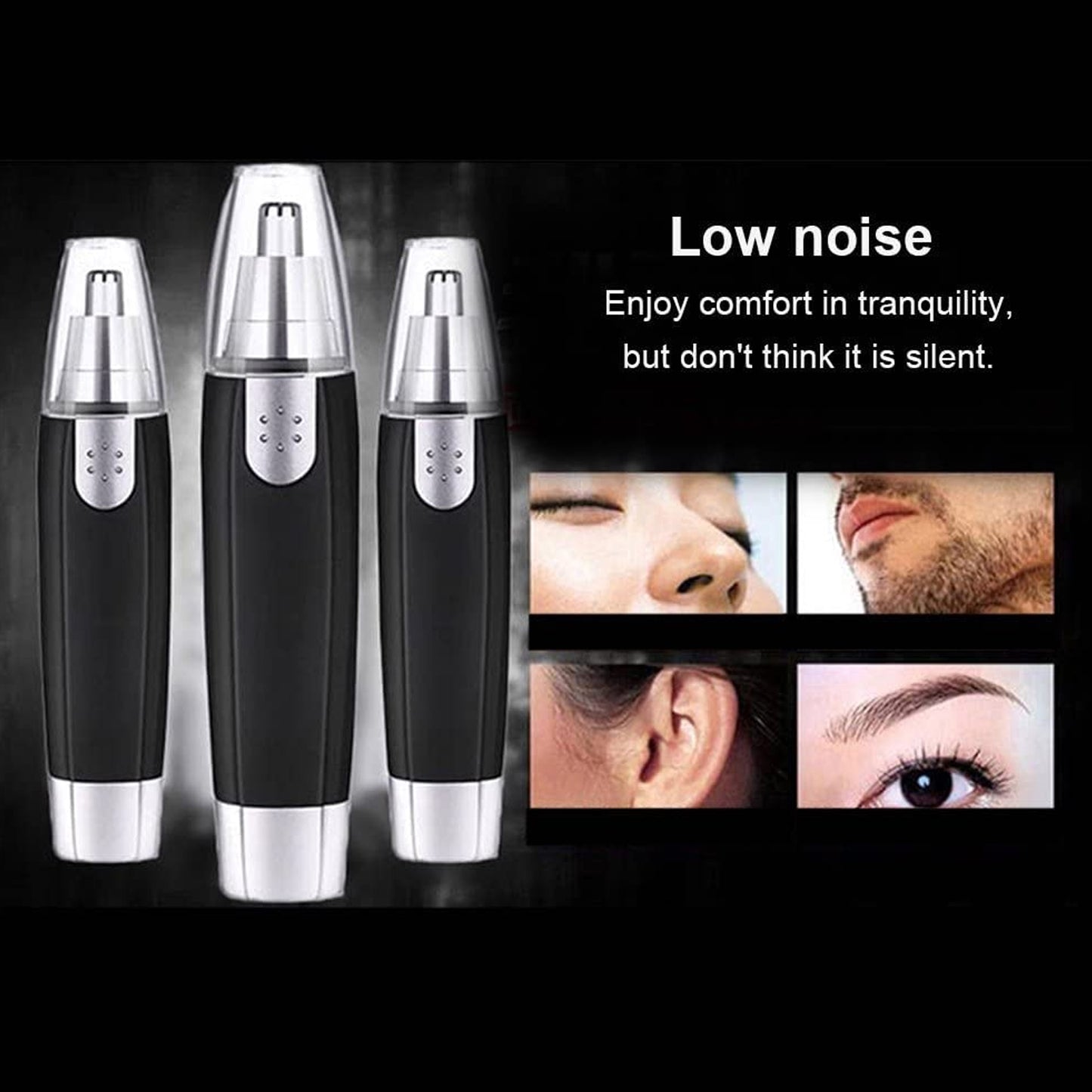 6003 Sharp New Ear And Nose Hair Trimmer Professional Heavy Duty Steel Nose Clipper Battery-operated.