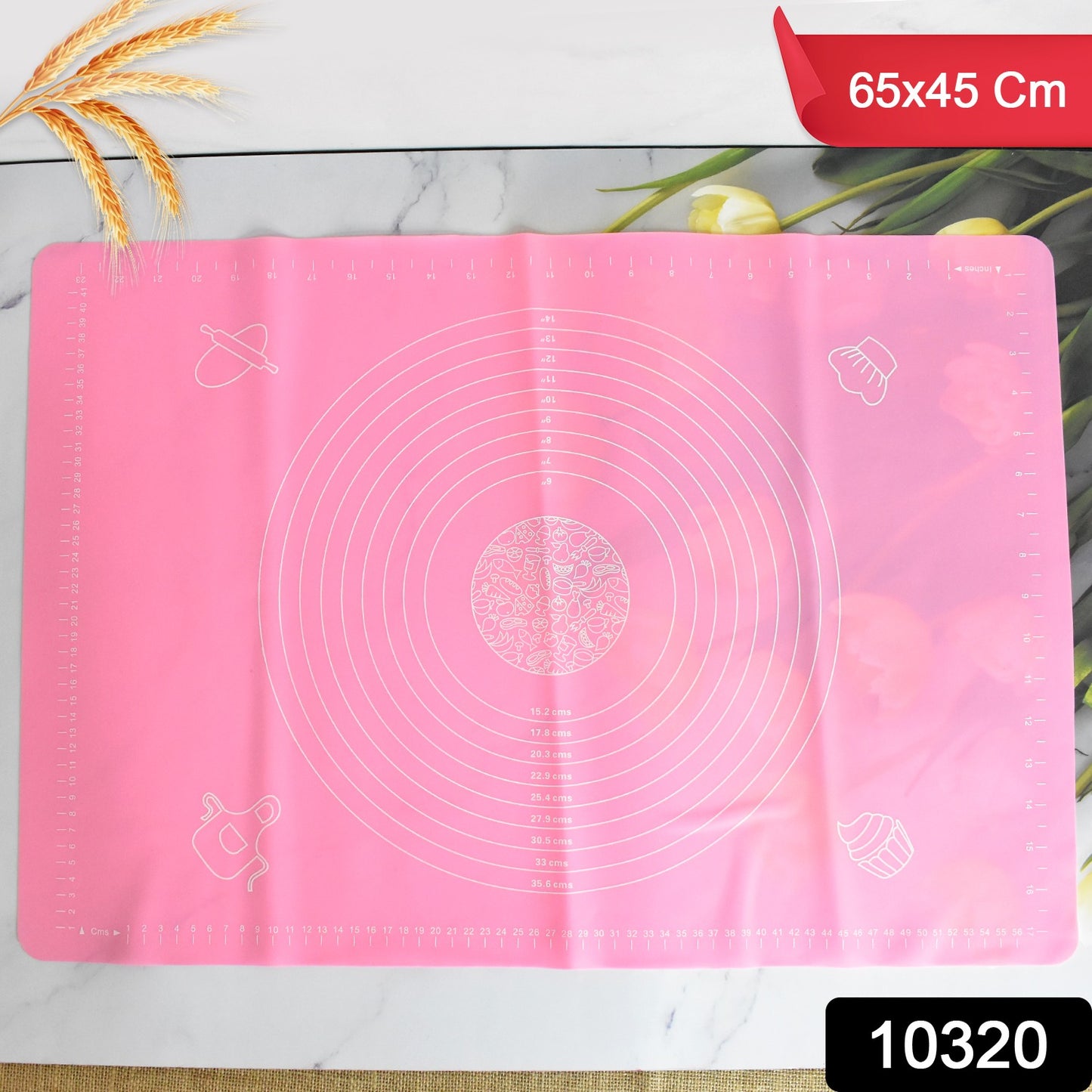 Rolling Baking Mat With Measurements (6545 Cm  1 Pc)