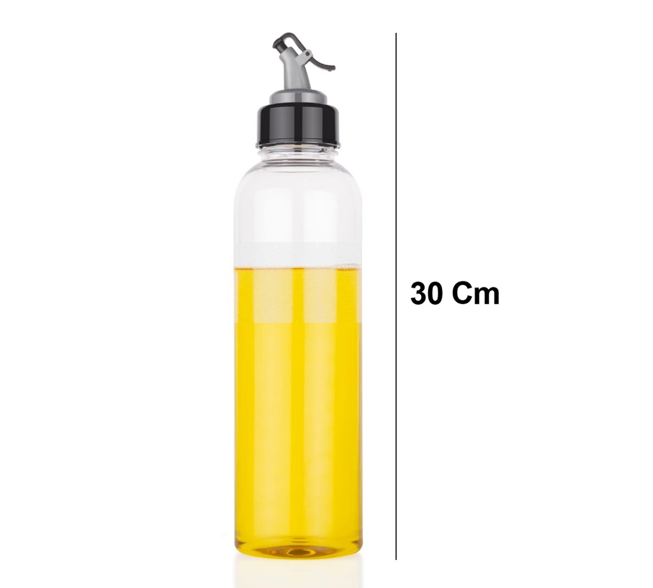 2346 Oil Dispenser Transparent Plastic Oil Bottle   1 Liter