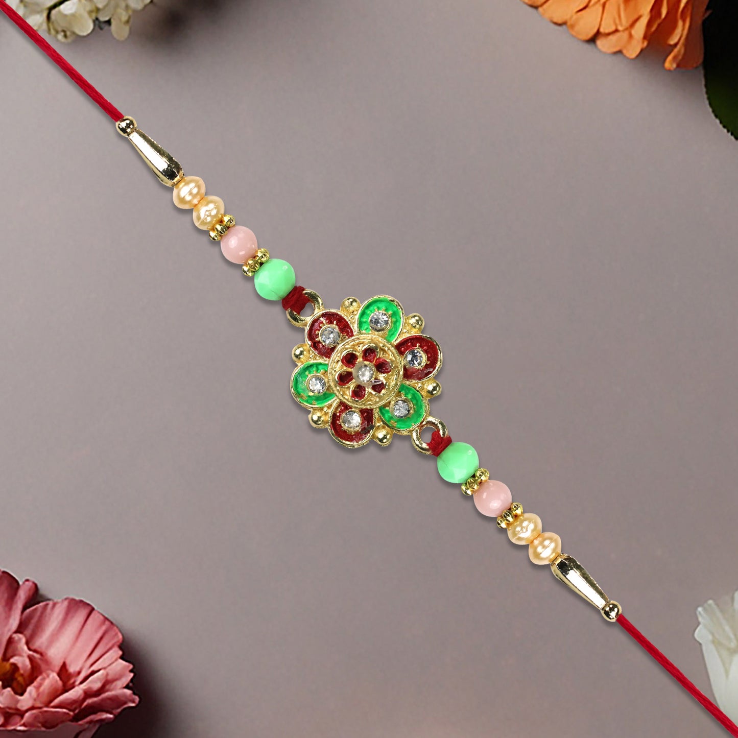 Multicolor Beaded Rakhi