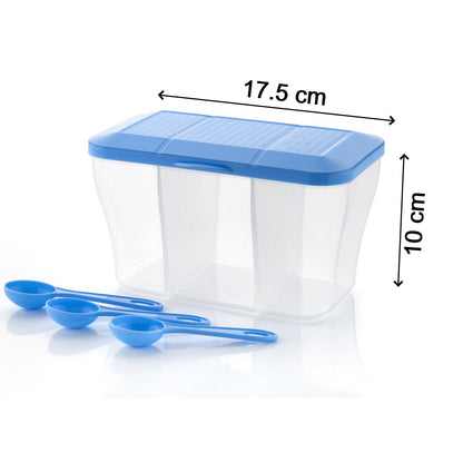 2625 Plastic Square Storage Organiser Container (750ml Capacity)