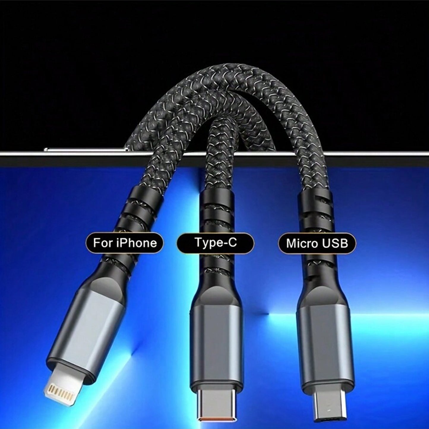 3-in-1 Super Fast Charging Cable 100w