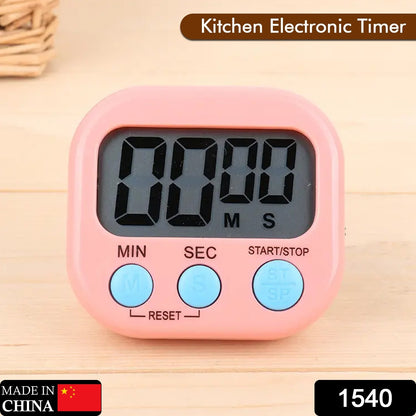 1540 Digital Kitchen Timer Clear Big Digits 0-99 Min For Cooking Office Clock