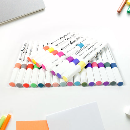 Fancy Art Markers 24 Colours Double-ended Art (24 Pcs Set)