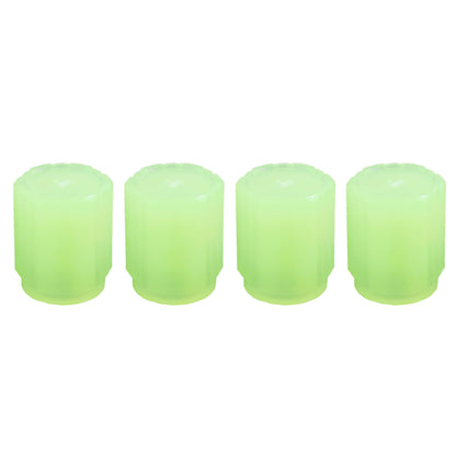 Tyre Valve Caps Luminous Glow Car Tire Valve Cap Covers Vaal Cap (4 Pcs Set)